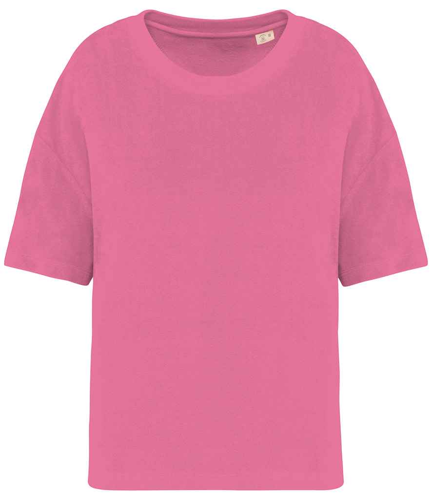 Native Spirit Ladies Terry Towel T-Shirt - Candy Rose