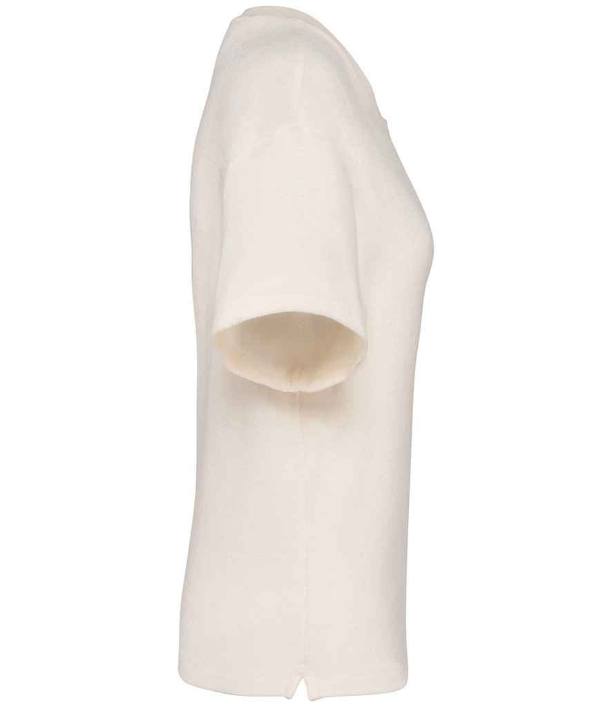Native Spirit Ladies Terry Towel T-Shirt - Ivory