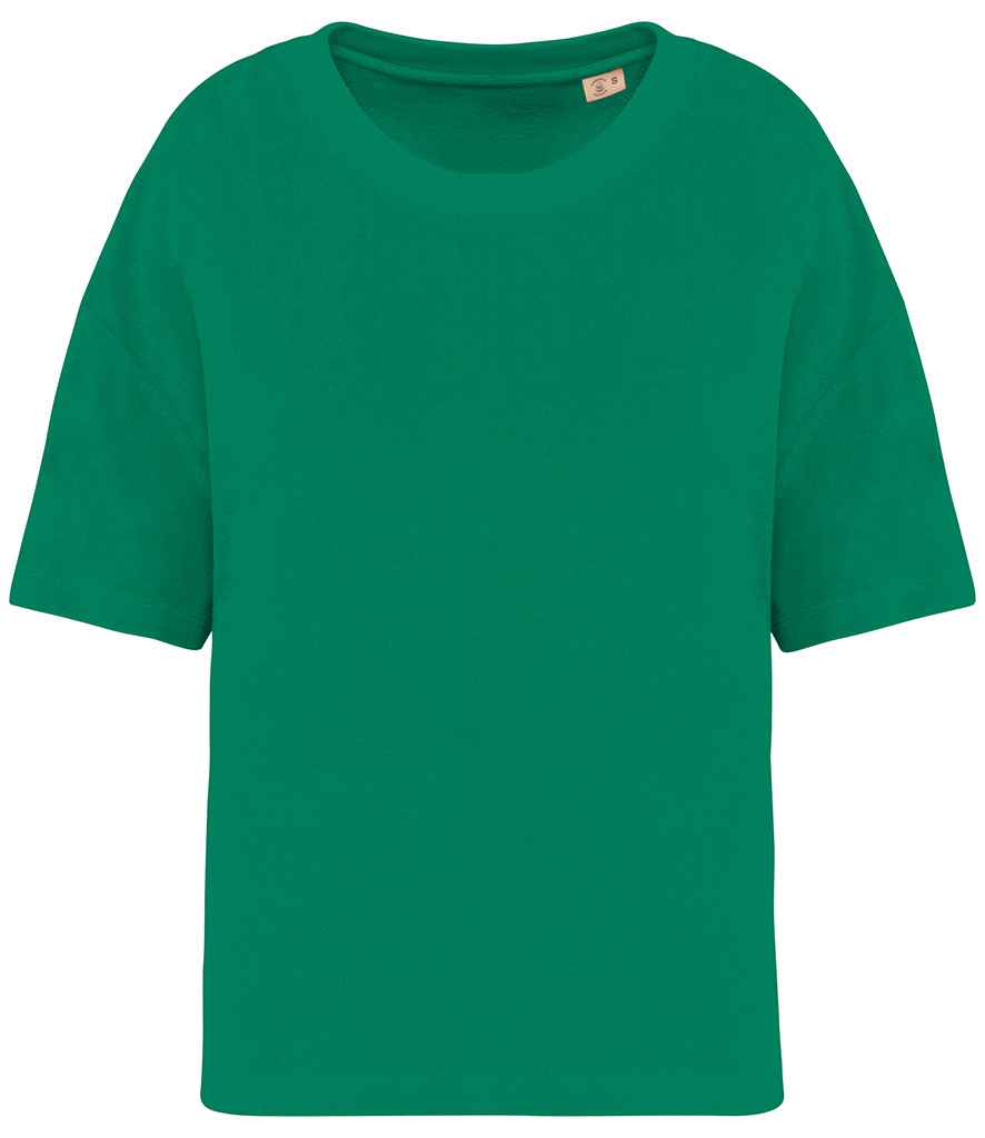 Native Spirit Ladies Terry Towel T-Shirt - Malachite Green