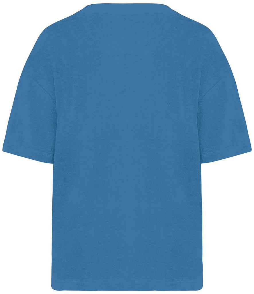Native Spirit Ladies Terry Towel T-Shirt - Riviera blue