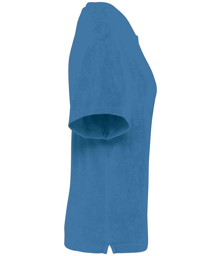 Native Spirit Ladies Terry Towel T-Shirt - Riviera blue