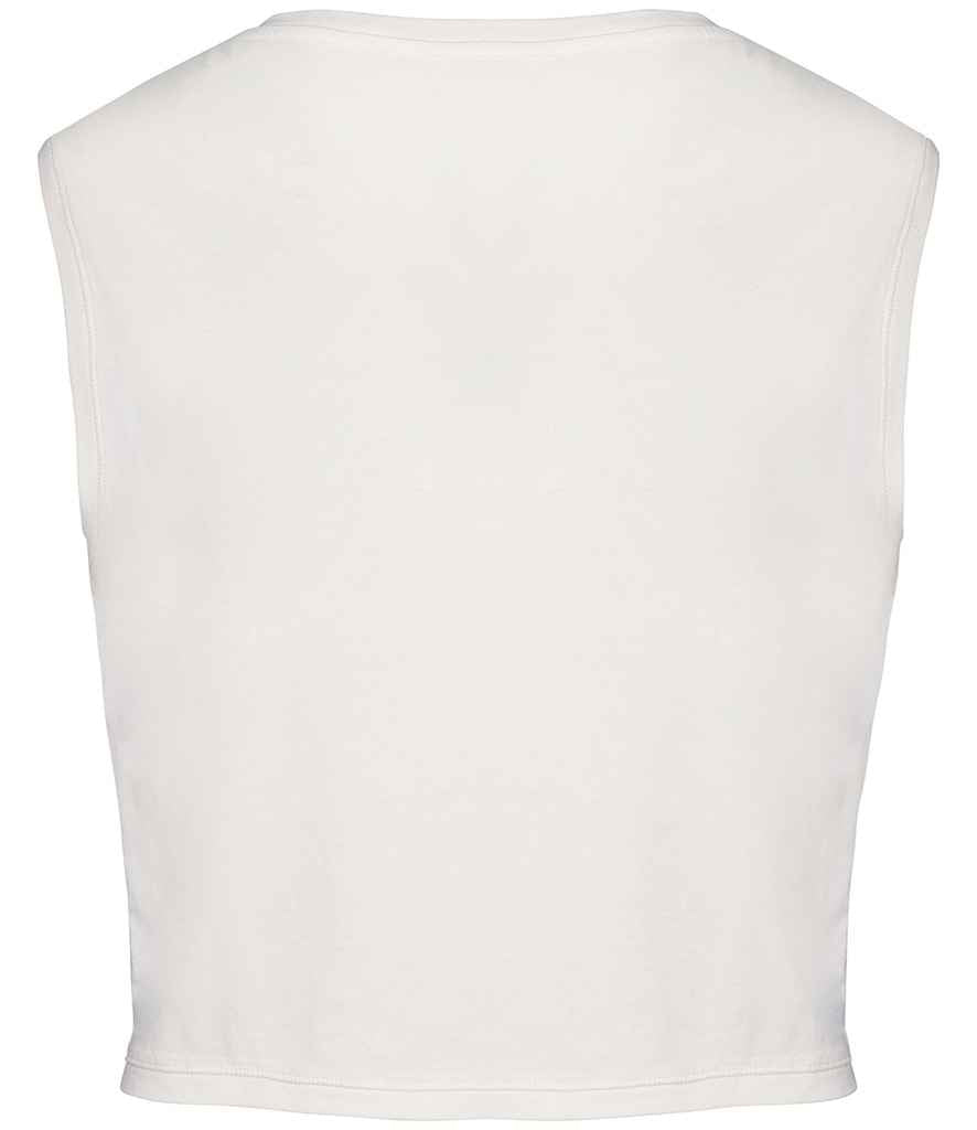 Native Spirit Ladies Cropped Tank Top - Washed Ivory