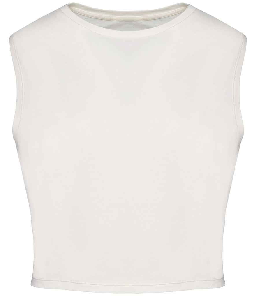 Native Spirit Ladies Cropped Tank Top - Washed Ivory
