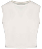 Native Spirit Ladies Cropped Tank Top - Washed Ivory