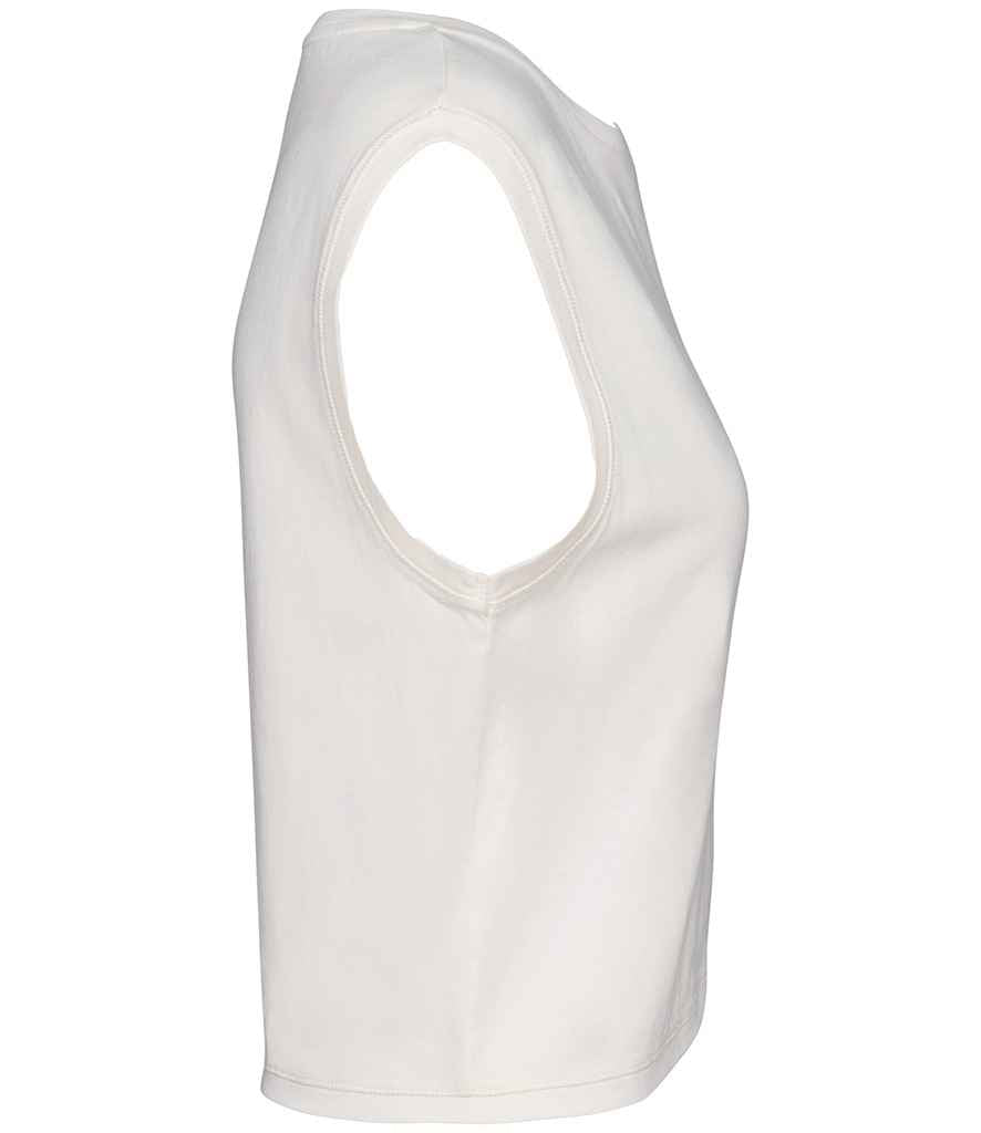 Native Spirit Ladies Cropped Tank Top - Washed Ivory