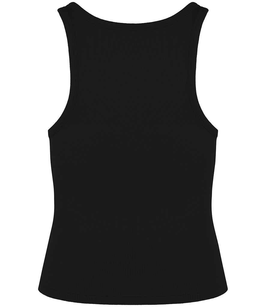 Native Spirit Ladies Ribbed Tank Top - Black