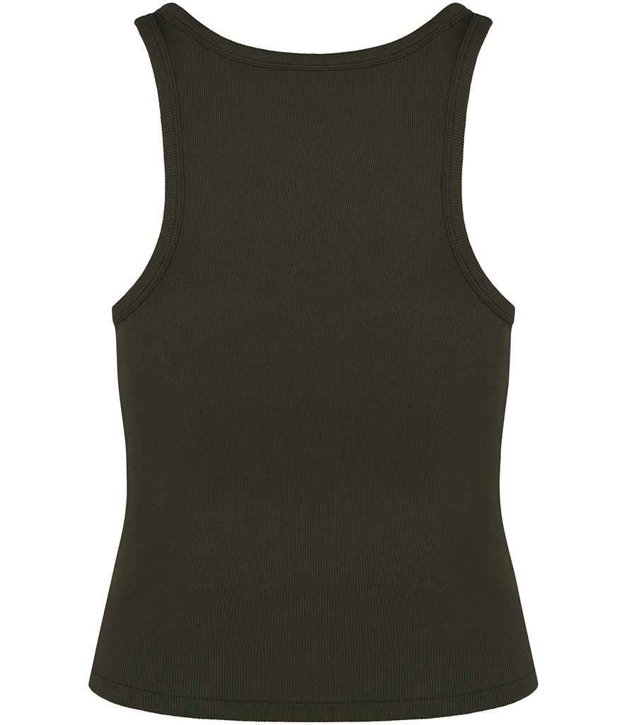 Native Spirit Ladies Ribbed Tank Top - Organic Khaki