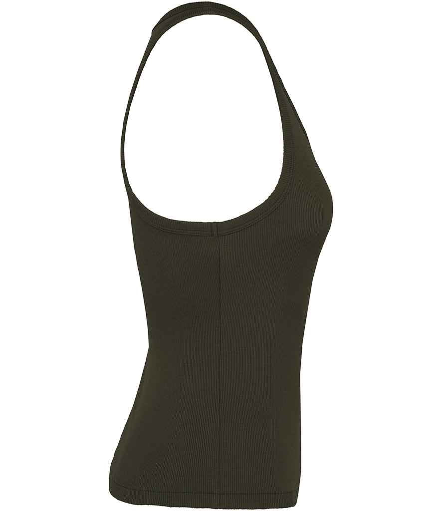 Native Spirit Ladies Ribbed Tank Top - Organic Khaki