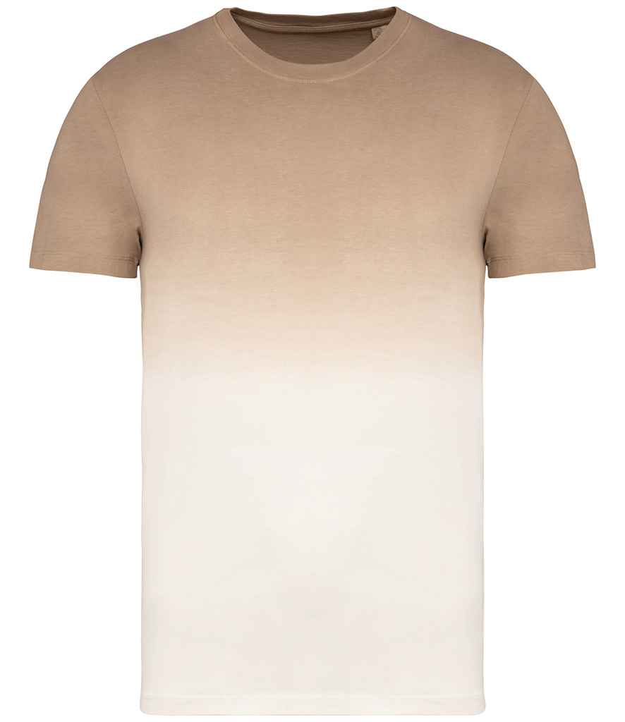 Native Spirit Unisex Dip Dye T-Shirt - Dip Dye Wet Sand