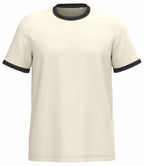 Native Spirit Ringer T-Shirt - Ivory/Washed Black