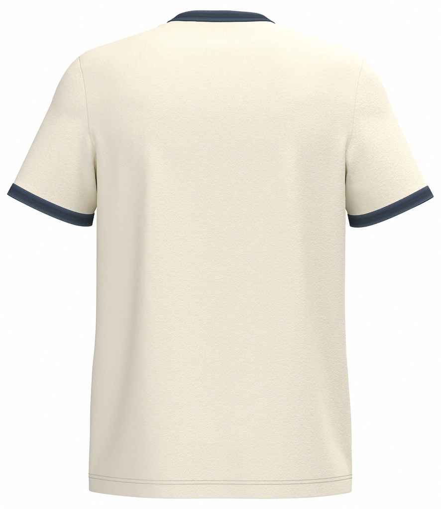Native Spirit Ringer T-Shirt - Ivory/Washed Navy