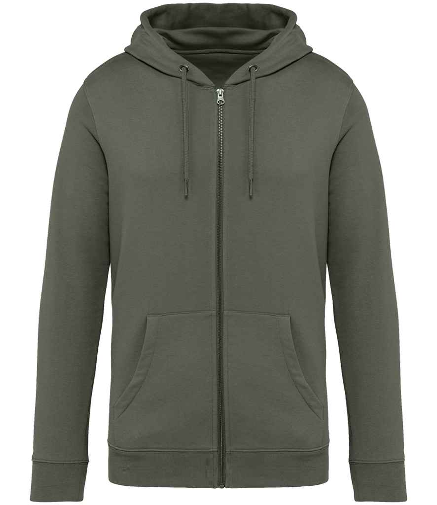 Native Spirit Unisex Full Zip Hoodie - Organic Khaki