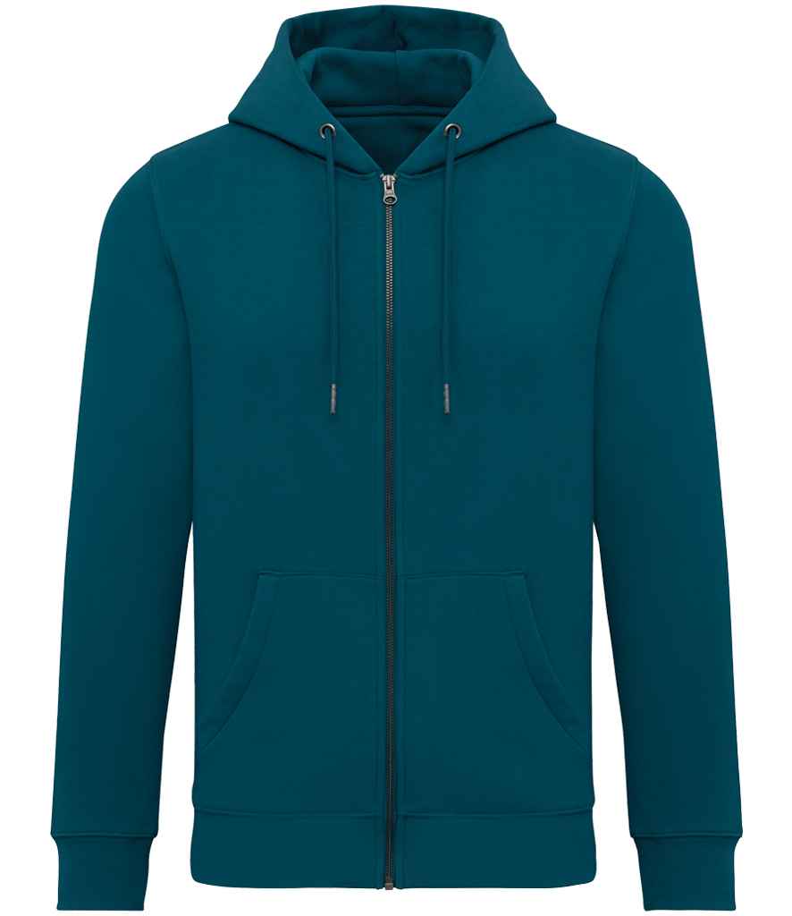 Native Spirit Unisex Full Zip Hoodie - Peacock Green