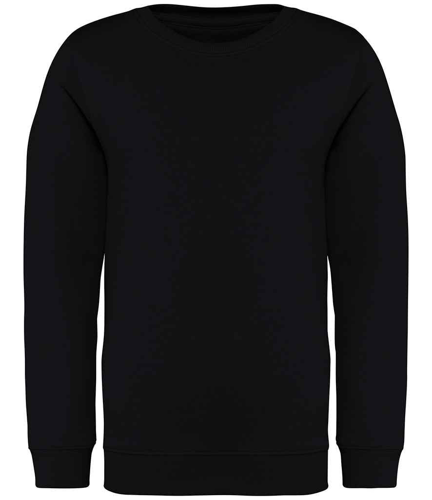 Native Spirit Kids Crew Neck Sweatshirt - Black