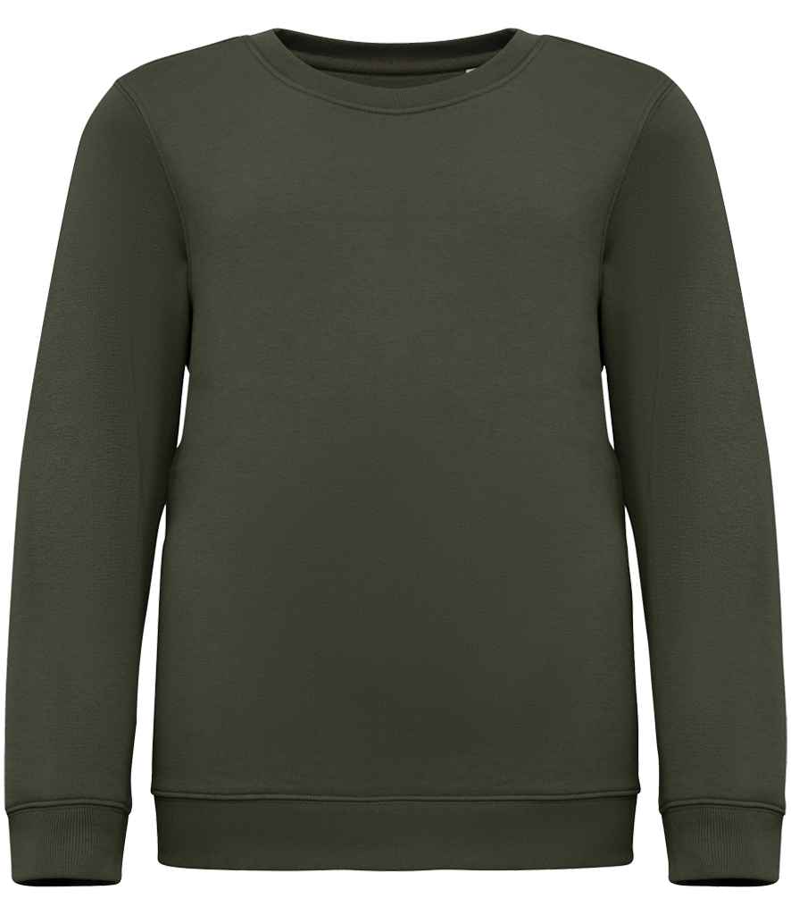 Native Spirit Kids Crew Neck Sweatshirt - Organic Khaki
