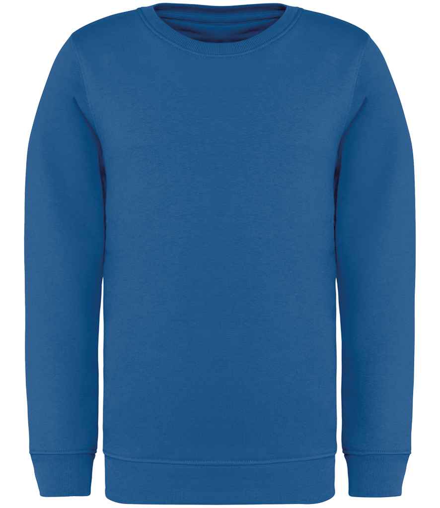 Native Spirit Kids Crew Neck Sweatshirt - Sea Blue