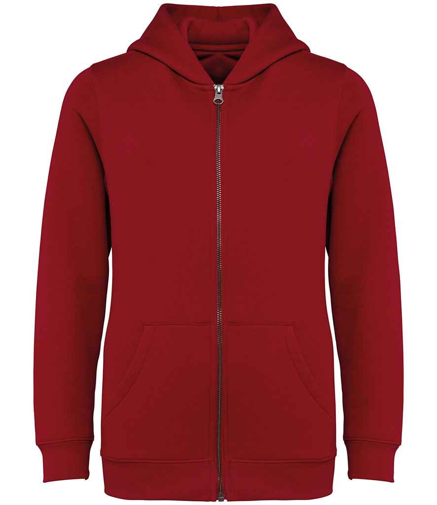 Native Spirit Kids Full Zip Hoodie - Hibiscus Red