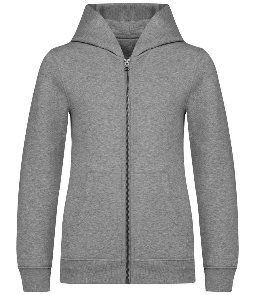 Native Spirit Kids Full Zip Hoodie - Moon Grey Heather