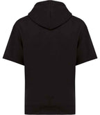 Native Spirit Unisex French Terry Short Sleeve Hooded Sweatshirt - Black
