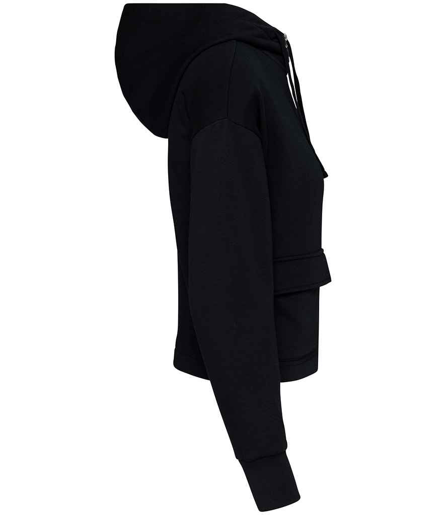 Native Spirit Ladies Full Zip Hooded Sweatshirt - Black