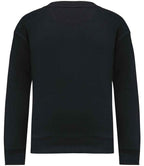 Native Spirit Kids Oversized Round Neck Sweatshirt - Black