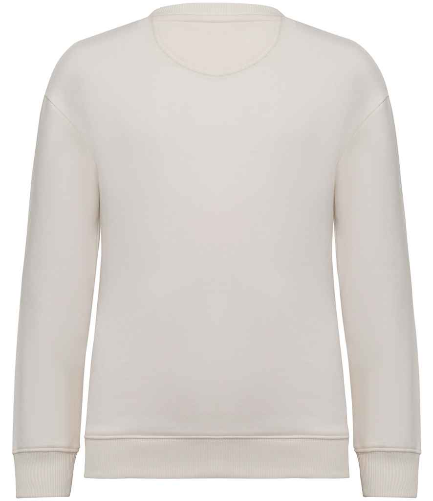 Native Spirit Kids Oversized Round Neck Sweatshirt - Ivory