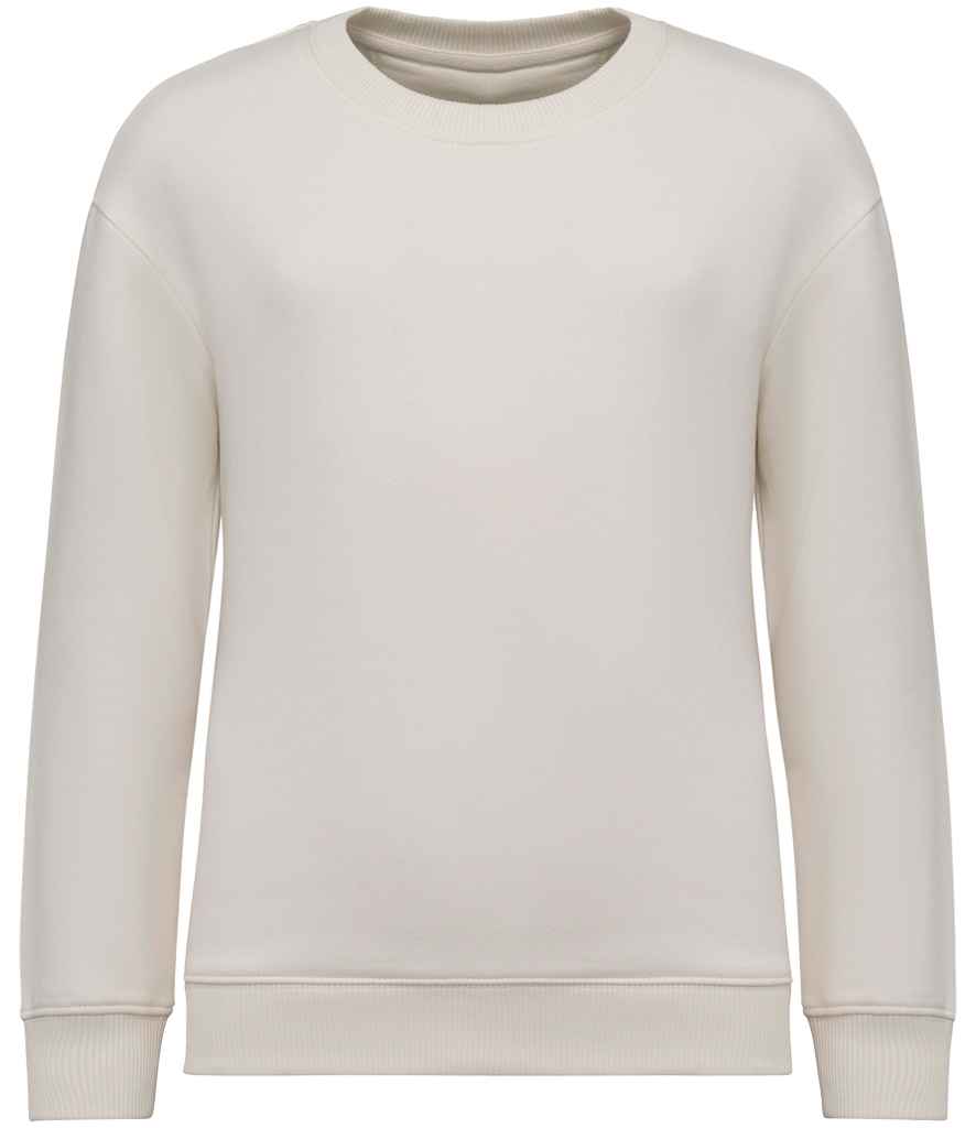 Native Spirit Kids Oversized Round Neck Sweatshirt - Ivory