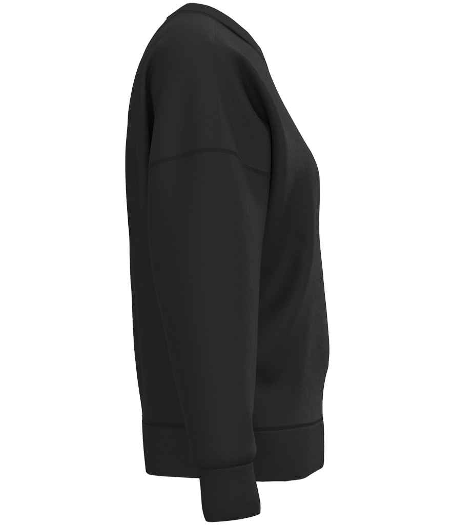 Native Spirit Ladies Crew Neck Sweatshirt - Black