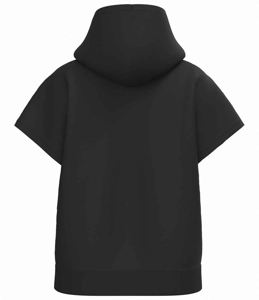 Native Spirit Ladies French Terry Sleeveless Hooded Sweatshirt - Black