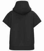 Native Spirit Ladies French Terry Sleeveless Hooded Sweatshirt - Black