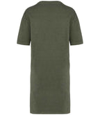 Native Spirit Ladies T-Shirt Dress - Washed Organic Khaki