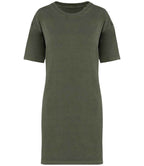 Native Spirit Ladies T-Shirt Dress - Washed Organic Khaki