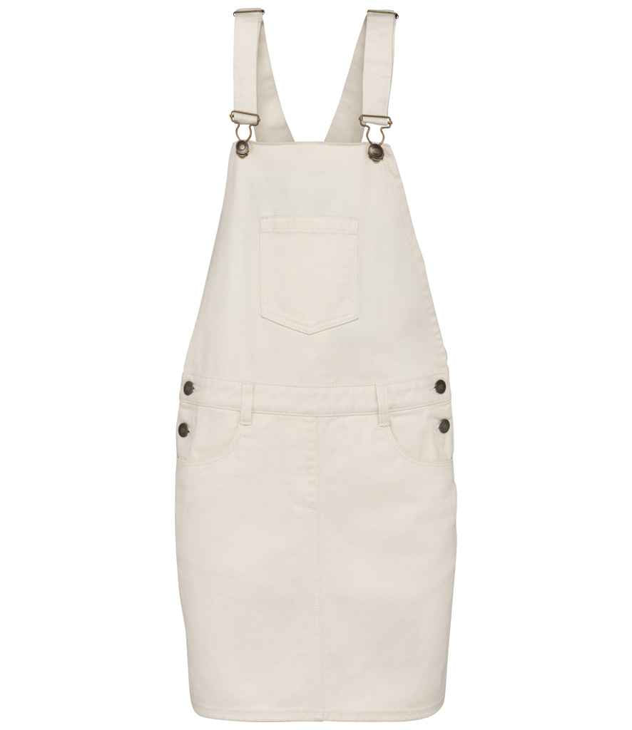 Native Spirit Ladies Dungarees Dress - Ivory