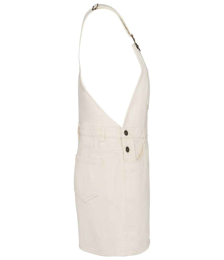 Native Spirit Ladies Dungarees Dress - Ivory