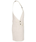 Native Spirit Ladies Dungarees Dress - Ivory