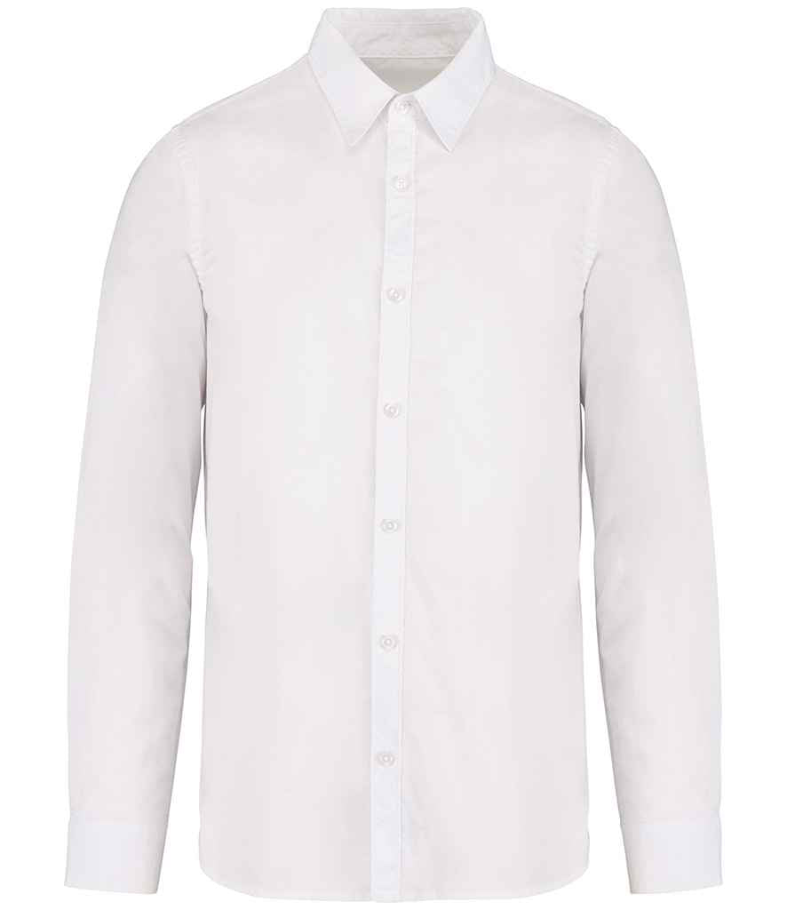 Native Spirit Washed Long Sleeve Shirt - Washed White