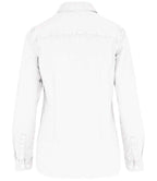 Native Spirit Ladies Washed Long Sleeve Shirt - Washed White