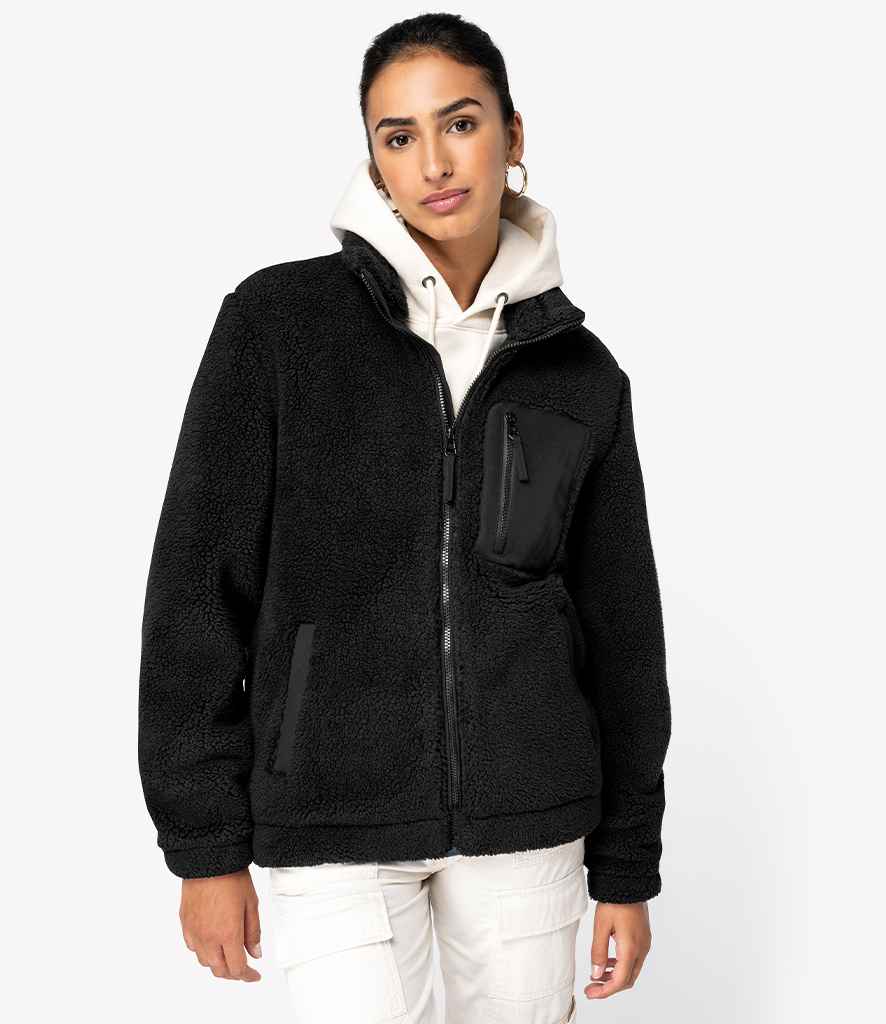 Native Spirit Unisex Sherpa Jacket - Black