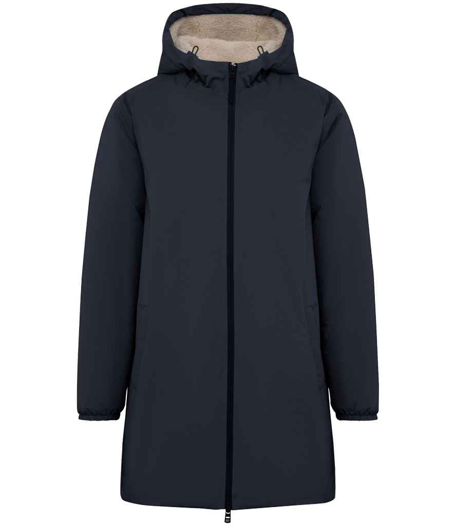 Native Spirit Unisex Sherpa Lined Waterproof Jacket - Navy