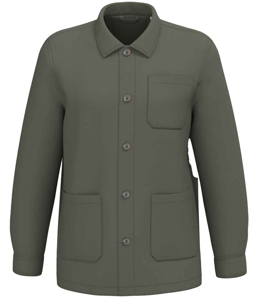 Native Spirit Washed Effect Work Jacket - Washed Organic Khaki