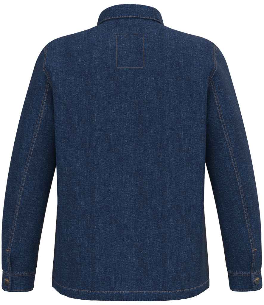 Native Spirit Unisex Dropped Shoulder Denim Jacket - Denim