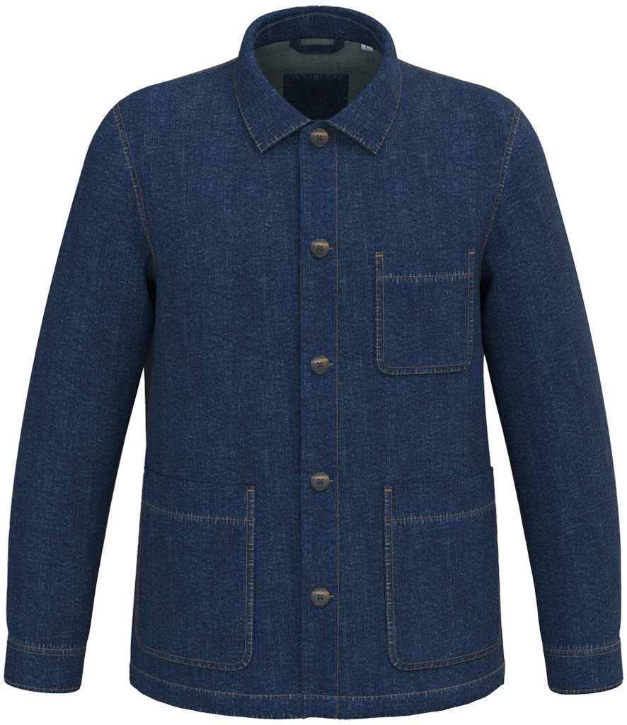 Native Spirit Unisex Dropped Shoulder Denim Jacket - Denim