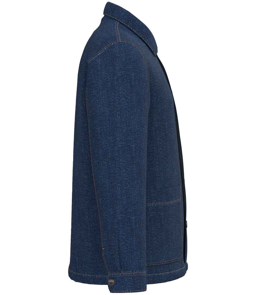 Native Spirit Unisex Dropped Shoulder Denim Jacket - Denim