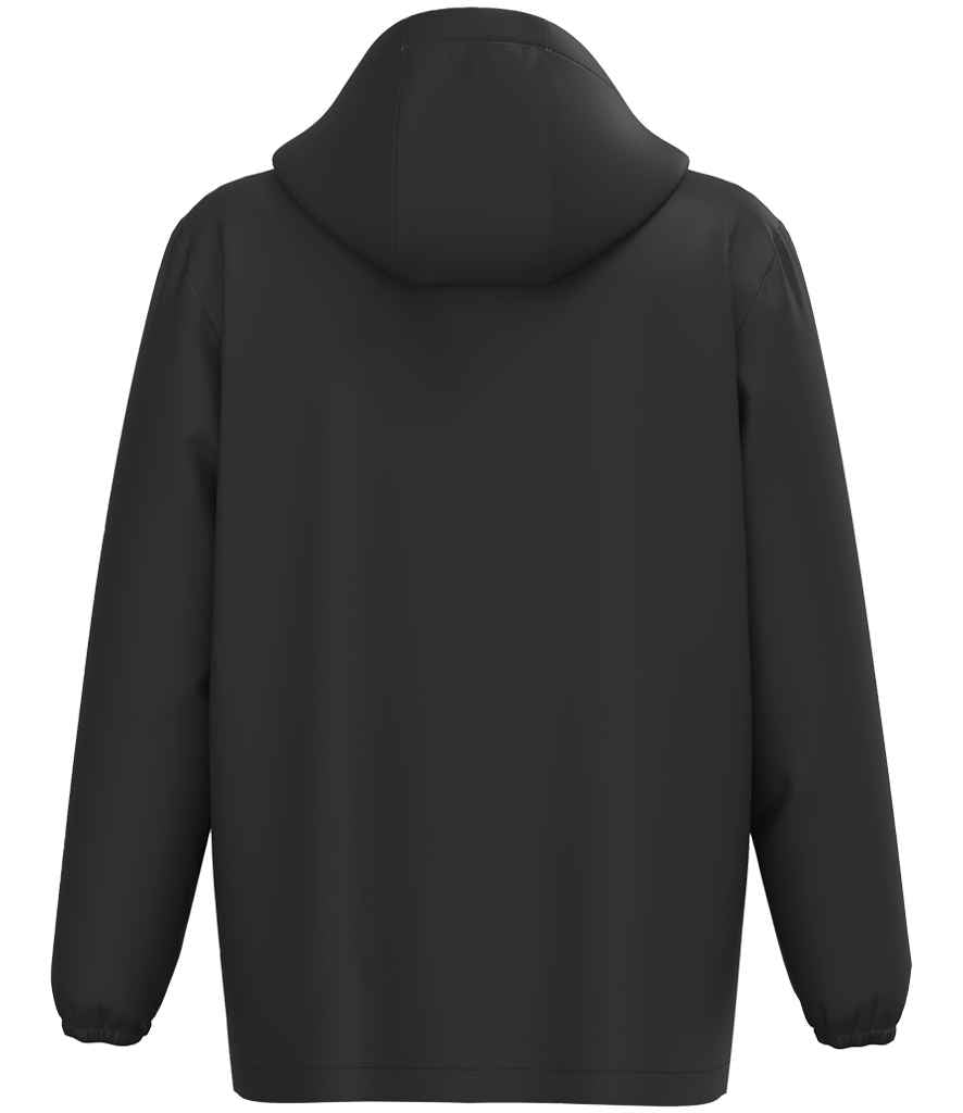 Native Spirit Unisex Waterproof 1/4 Zip Windbreaker - Black