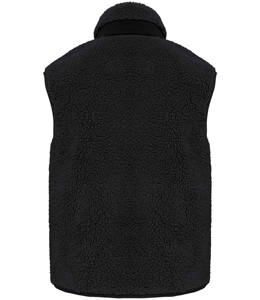 Native Spirit Unisex Sherpa Bodywarmer - Black