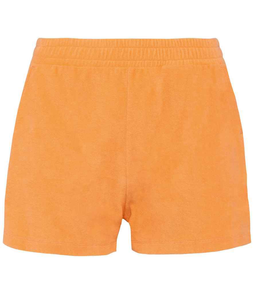Native Spirit Ladies Terry Towel Shorts - Apricot