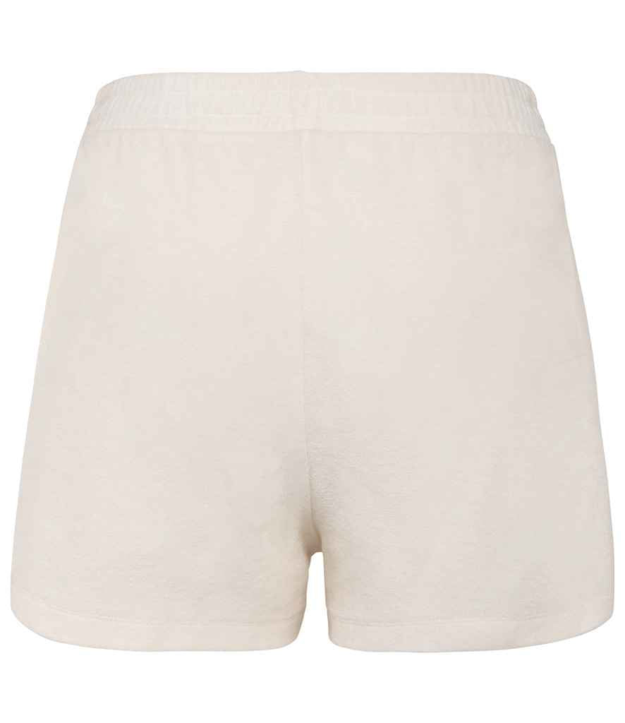 Native Spirit Ladies Terry Towel Shorts - Ivory