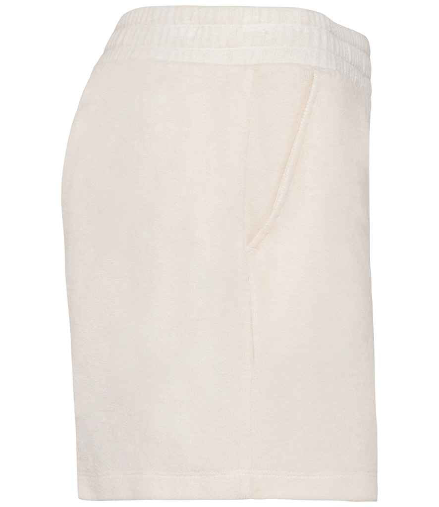Native Spirit Ladies Terry Towel Shorts - Ivory