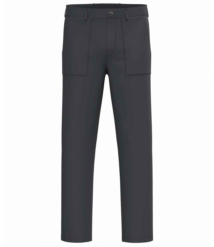 Native Spirit Washed Effect Trousers - Washed Coal Grey