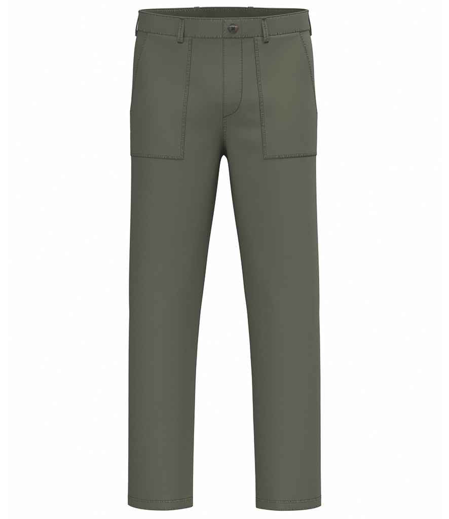 Native Spirit Washed Effect Trousers - Washed Organic Khaki